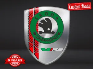 Skoda Stoßsticker Druck Stil Premium Anpassbar